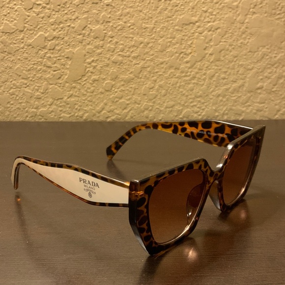 Prada Leopard Print Sunglasses - Picture 1 of 4